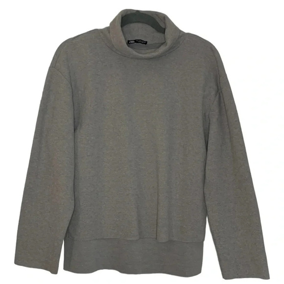 Zara Turtleneck High Low Sweater - Picture 1 of 7